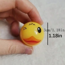 20 只橡胶跳跃黄鸭 - 适合生日派对礼物、节日派对礼物、漂浮在水中、礼品袋填充物和扭蛋机装饰 - 黃色 - 查看 2