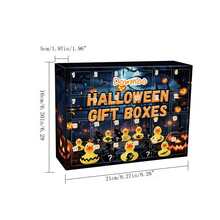 1set Halloween Duck Blind Box Comes 24 Grid Decoration Rubber Duck Toy Gift Box For Halloween - Black - View 5