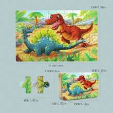 1 Box/60 Small Puzzle Pieces, Educational Early Education Toys, Small Puzzle Metal Boxes For Children's Intellectual Development, Wooden Puzzle Games With Puzzle Boards, Themed Puzzle Wooden Toys, Gifts For Boys And Girls In Kindergartens,Puzzle,Puzzles,Games - 60-piece Small Puzzle - View 3