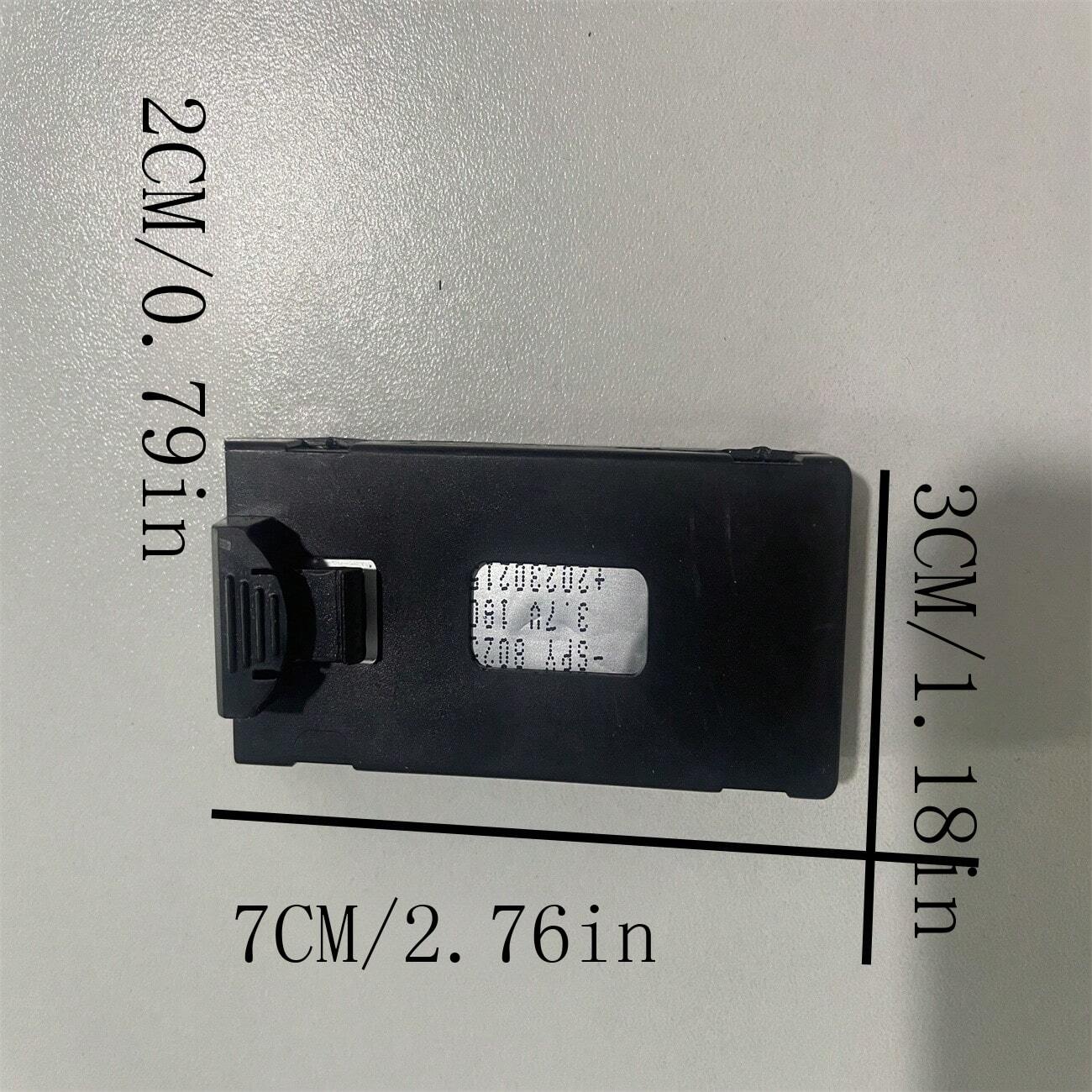 Batterie 3.7V 1800mAh Pour Drone S156 RC - Compatible Quadricoptère, Avec Chargeur USB (3 Pièces Grises)