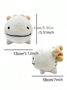 1pc Deepwoken Sharko Plush Smiling Big Mouth Salamander Cartoon Anime Animal Dolls As Christmas Gifts For Friends - Multicolor - View 6