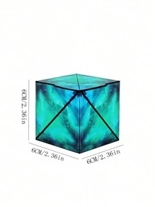 1pc 3D Magnetic Puzzle Cube With Over 70 Shapes, Suitable For Young People To Improve Spatial Intelligence And Creativity - Multicolor - View 9