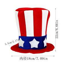 Uncle Sam Hat For 4th Of July Independence Day Patriotic Party Supplies American Flag Day Memorial Day Halloween Accessories