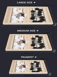 双人桌面棋盘游戏、弹跳拼图棋盘游戏、互动弹跳碰撞棋盘游戏、木制玩具 - 彈棋 - 查看 5