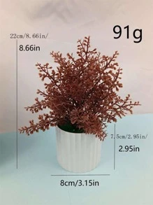 1 件 22 厘米-27.5 厘米新款人造秋色塑料花草装饰桌面盆景套装，情人节、礼物、生日毕业家居装饰返校房间装饰学校用品，假植物 - 彩色 - 查看 8