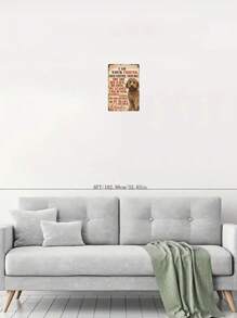 Doodle Dog Vintage Metal Tin Sign, Home Decor, Room Decor, Wall Decor, Bathroom Decor, Bar Decor, Cafe Decor, Garage Decor, Farmhouse Decor, 12 X 8 Inch