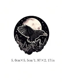 50 miếng dán tường hoạt hình dễ thương Black Crow Series Graffiti DIY trang trí điện thoại di động hộp du lịch tủ lạnh máy tính xách tay cốc nước miếng dán chống thấm nước - Nhiều màu - Xem 3