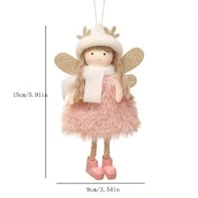 1件装树形装饰品天使女孩装饰品仙女鹿天使装饰吊坠树天使装饰吊坠树吊坠天使派对最佳礼物生日家居装饰圣诞装饰房间装饰圣诞节冬季圣诞装饰家居圣诞礼物圣诞装饰 - 彩色 - 查看 9