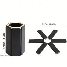 1 pieza/2 piezas/3 piezas Almohadilla aislante plegable - Negro - Ver 3