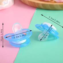 2个/1个卡通动物硅胶奶嘴，可爱印花奶嘴带防尘罩，方便旅行