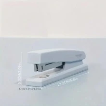 1pc Efficient Labor-Saving Stapler - Convenient For School And Office Tasks, Ergonomic Design, Easy To Use, Multiple Colors Available - White, Pink, Green, Blue, And Purple!