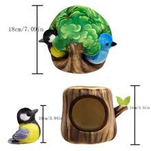 1 件毛绒仿真鸟巢屋娃娃玩偶适用于家居装饰、生日/万圣节/圣诞节礼物