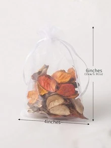 10pcs/5/3 Organza Bags Small Gift Bags Candy Bags Candy Packaging Transparent Bags Solid Color Gift Wrapping Bags Jewelry Bags Drawstring Drawstring Shopping Bags NetGift Bags Bulk Suitable For Wedding Party Gifts Halloween Christmasjewelry Box,Jewellery Box,Jewelry Organiser For Women And Girls,Jewelry Holder, Ideal For Halloween Earrings,Necklace,Rings,And Wedding Accessories;Also Suitable For  Home Decor And Bridesmaid Gift - Multicolor - View 7