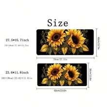 Bàn di chuột chơi game lớn Double Sunflower - Tấm lót bàn bằng cao su chống trượt dày, kéo dài, có các cạnh khâu chính xác, có thể giặt được, hình chữ nhật, dùng cho văn phòng hàng ngày - Nhiều màu 1 - Xem 3