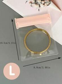 5/20个装透明首饰收纳袋,拉链密封防尘袋,自锁PVC可重复密封袋,小型家用防氧化首饰袋,适用于包装戒指、便携式项链等首饰,防氧化,适用于万圣节、圣诞节、感恩节派对等场合 - 彩色 - 查看 6