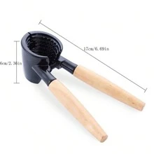 1pc Wooden Funnel-Shaped Nutcracker, Multi-Purpose Nut & Shell Opener For Walnut, Hazelnut, Chestnut