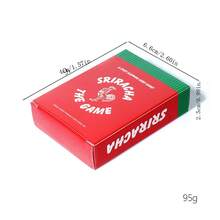 Juego de cartas Sriracha, juego rápido de bofetadas picantes para toda la familia, incluye 52 cartas para 2-4 jugadores - Negro - Ver 3
