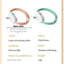 1 st. Smart LED Laser Projectie Halsband Huisdier Speelgoed - Handsfree Speelgoed Voor Katten Om Te Spelen En Stress Te Verlichten