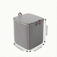 Caja de almacenamiento con diseño de panal de mil pájaros, bolsa de almacenamiento para mantas, contenedor de almacenamiento con asa, caja de almacenamiento para armario