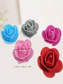 50/100/200/300/400/500pcs Miniature Foam Rose Heads, Artificial Foam Fake Flowers In Bulk For DIY Crafts, Wedding Bouquets, Baby Shower, Party Table Decorations, Home Decor, Garden Decor
