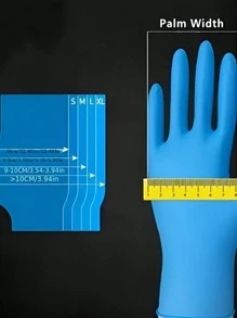 无粉深粉色一次性丁腈手套，有 XS、S、M、L 尺寸可选（不含乳胶，防过敏，适用于厨房、浴室、卫生间、客厅等）、厨房、浴室、家庭、家居供应商