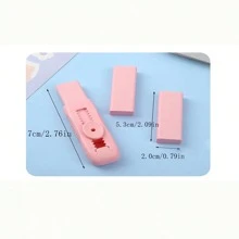 4pcs Macaron-Color Heart Shaped Push-Pull Eraser, Multipurpose For Students, Back To School Stationery - Random - View 6