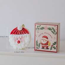 1 件圣诞装饰蜡烛礼物婚礼宾客房间氛围装饰圣诞家居装饰蜡烛 - 白色 - 查看 7