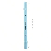 4 Stücke Farbverlauf Doppelkopf Textmarker Set im Ins-Stil, hoher ästhetischer Wert, Schlüsselfarben Markierstift, Handschrift, Graffiti Spezialstifte - mehrfarbig - Übersicht 7