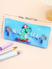 1 件恐龙主题大容量儿童铅笔盒 - 多色 - 查看 4