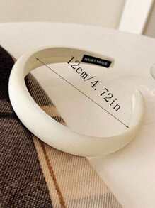 1pc Vintage Elegant Solid Color Hair Hoop - Fashionable & Versatile Hair Accessory - 1pcs - View 6