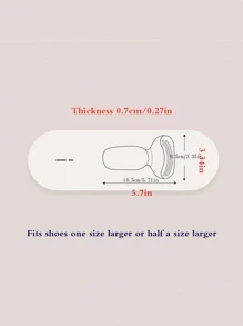 1 双可调节女式鞋跟垫，防止擦伤，适用于高跟鞋、乐福鞋和平底鞋，大半码