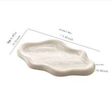 1pc Cloud-Shaped Ceramic Tray, Versatile Jewelry Organizer Dish For Bracelets, Earrings, And Necklaces, Stylish Candy Container Perfect For Entryway Table Decor, Ideal For Birthday Celebrations, Home Party Decorations, And Desktop Accents, Thoughtful Holiday Gifts For Family, Friends, And Loved Ones, Perfect For Back To School, Thanksgiving, Christmas, And New Year Festivities