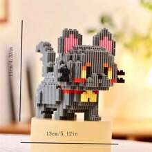 1000PCS Chinese Garden Cat Building Blocks For Adults Decompression Puzzle Cute Hakimi Short Cat Dog Decoration - Christmas Gift - - - Model - View 10