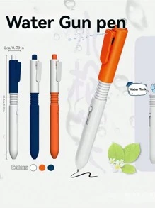 1pc/5pcs Prank Ballpoint Pen Water Gun, Interactive Novel Toy Pen, Stress Relief Practical Joke Squirt Water Function - Multicolor - View 5
