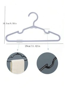 10/20 Packs Baby Nursery Closet Hangers, Non-Slip Laundry Infant Pants Hanger For Newborn Clothes Gift, Ultra-Thin Child Coat Hanger For Girl Boy Toddler Kid,11.42in,Spring,Minimalist,Summer Tops - Multicolor - View 2