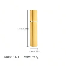 12ml Luxury Mini Refillable Perfume Atomizer Spray Bottle, Portable Empty Makeup Container Home Bathroom Decor Fall Decor Back To School Perfume Bottle - Multicolor - View 6