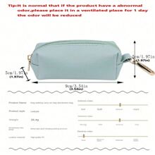 1pc Leather Portable Waste Bag Holder & Dispenser For Pet Owners, Convenient Carry, Multiple Colors Available, Well-Made With Sturdy Zipper - Multicolor - View 2
