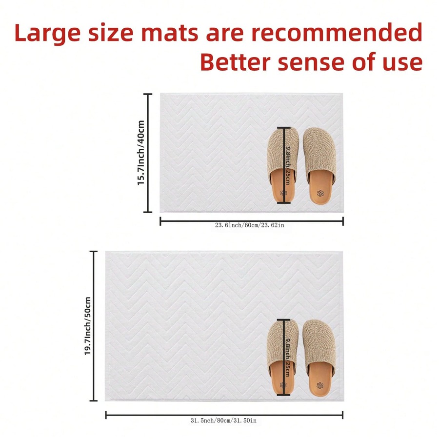 5Star Hotel Grade Bath Mat, AntiSlip Bathroom Rug, Thick Absorbent