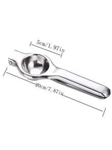 1pc Stainless Steel Manual Lemon Squeezer, Home Juicer, Handheld Non-Electric Juice Extractor, Fruit Residue Separator, Suitable For Living Room, Kitchen, Theme Party (The Joint Of The Item May Have Slight Sharpness, Please Purchase Carefully If Concerned)