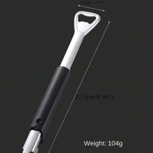 可调节不锈钢多用途开瓶器和开罐器 - 黑色 - 查看 2