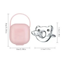 Baby Silicone Pacifier - Pink - View 2