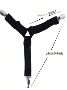 4 Pcs Triangle Bed Sheet Holders Adjustable Elastic Mattress Cover Corner Holder Clip Bed Grippers Suspender Fasteners Straps - Multicolor - View 7