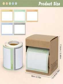 NatureTouch Full Adhesive Removable Customizable Labels,Self-Stick Note Sticky Notes For Reading, Studying, Home, Office, And School Supplies (Multi-Color) - Multicolor - View 2