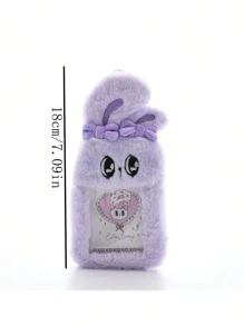 Long Ear Rabbit Cute Plush Rabbit Doll Card Holder Pouch