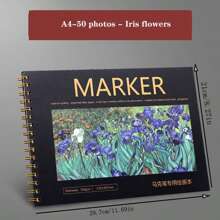 Thick Drawing Pad For Marker Pens, A4/A5 Thick 8K Anime Marker Paper, Anime Drawing Paper For Sketching, Graffiti, High-Quality Drawing Book For Students,Back To School - Multicolor - View 8