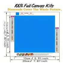 Geisha Diamond Painting Kit, Frameless, DIY Craft Supplies