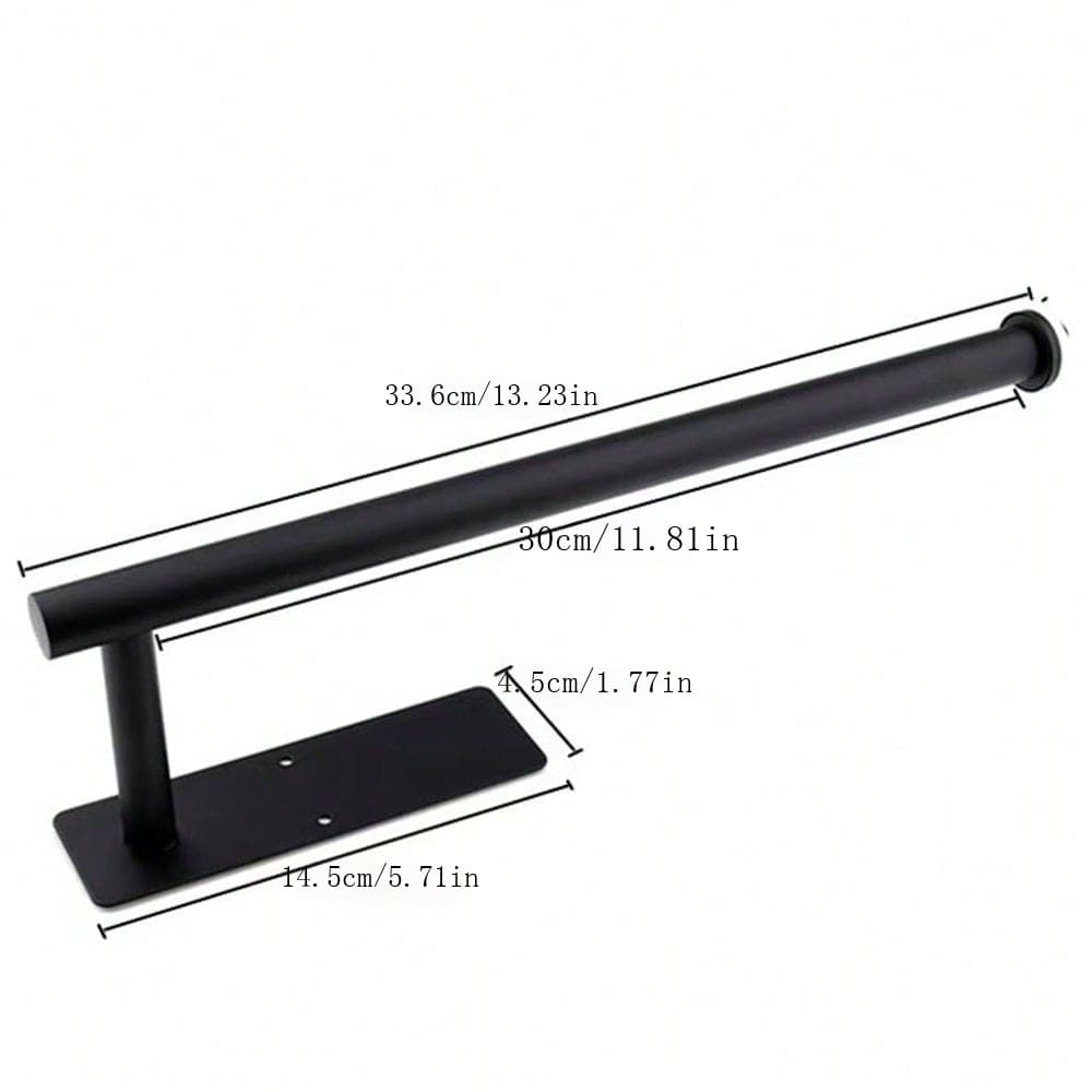 1pc Creative No Drill Paper Towel Holder, WallMounted Paper Organizer