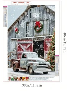 1 bộ tranh đính đá 5D họa tiết Giáng sinh, thích hợp cho người mới bắt đầu, tuyệt vời cho gia đình, văn phòng hoặc làm quà tặng cho mẹ, năm mới, lễ Phục sinh hoặc Giáng sinh - Nhiều màu - Xem 2