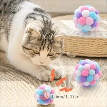 4 pièces Jouet à chat Pccat, attrape-chat de sisal, jouets interactifs d'entraînement, jouets intéressants, jouets pour chat, couleur aléatoire