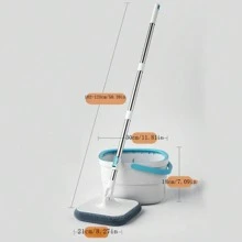 New Self-Cleaning Mop Bucket With Separate Dirty Water Compartment, Slouchy Rotating Mop Cleaning Tool For Home Use - View 3
